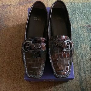 Stuart Weitzman patent leather loafer
